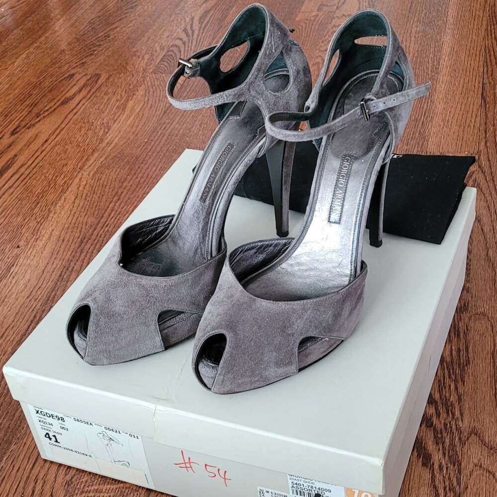Authentic Giorgio Armani Suede Heels